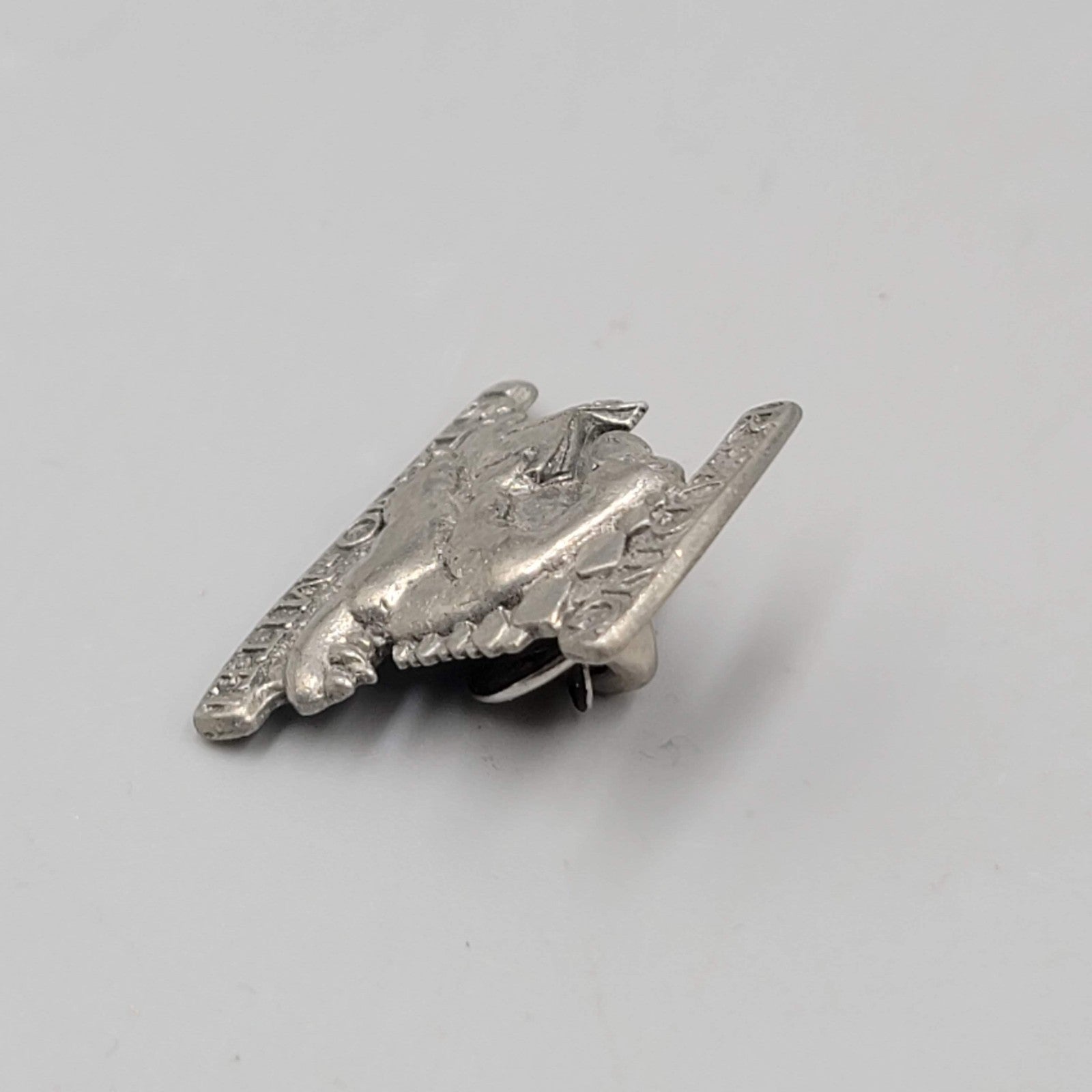 Vintage Reading is Dino Mite Stegosaurus Pewter Lapel Pin Dinomite 1"