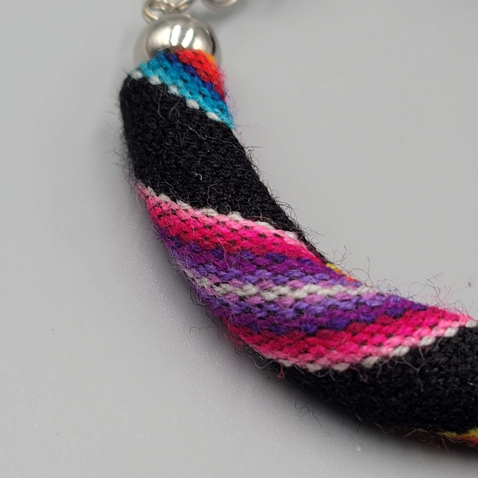 Baja Bangle Bracelet Woven Fabric  Men Women 7.5 in