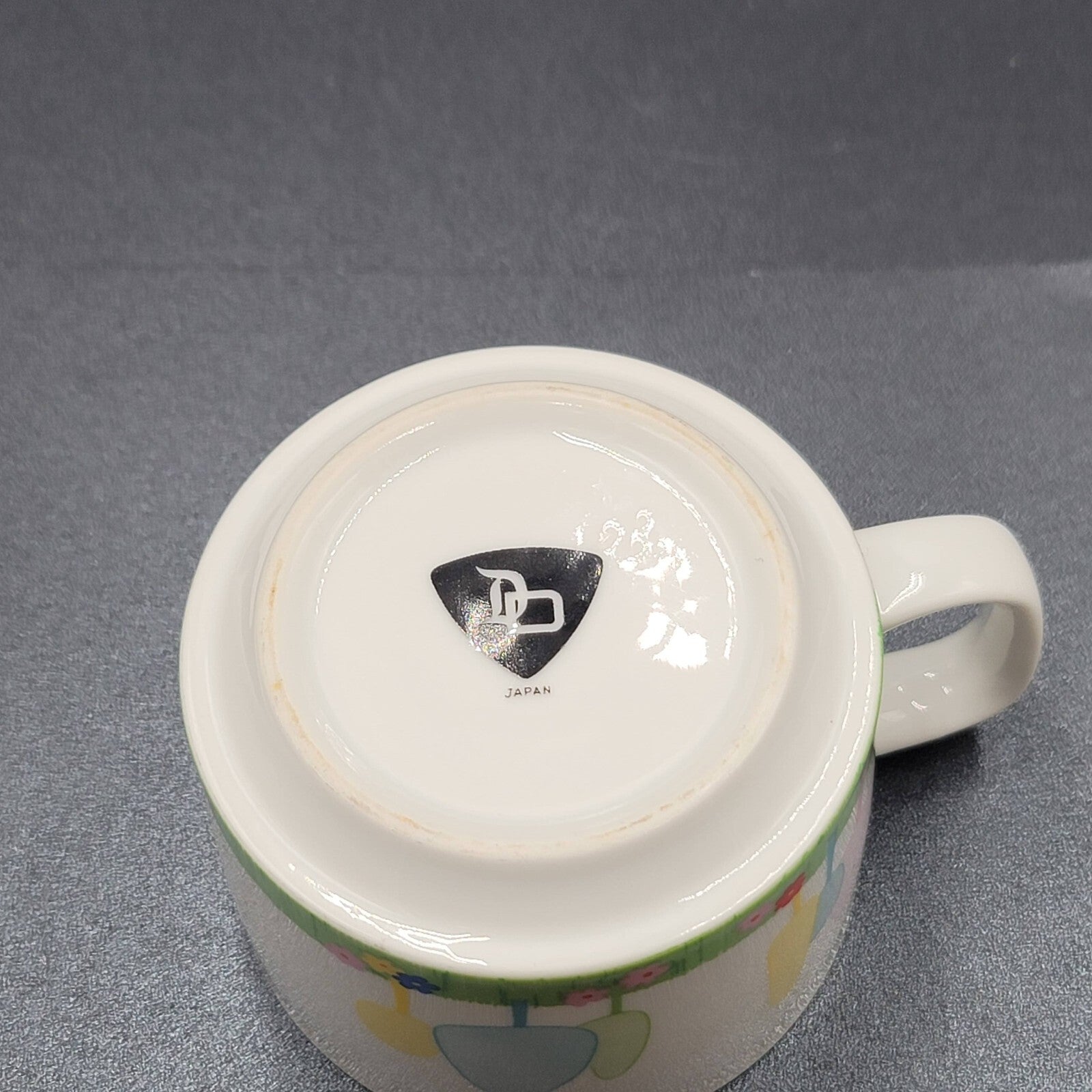 Vintage Walt Disney Productions Stacking Pluto Bird Coffee Mug Cup Japan