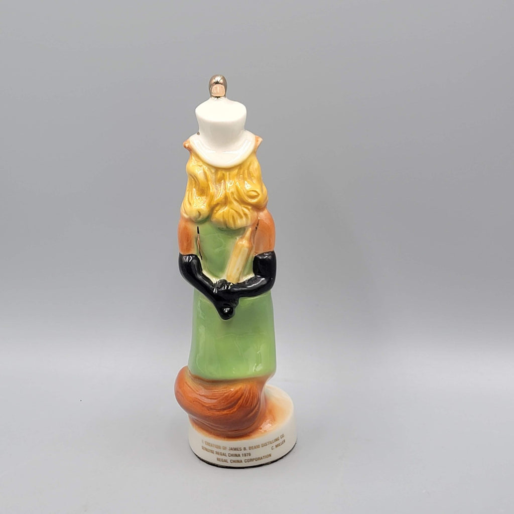Vtg Jim Beam Regal Fox Cherry Valley Club Happy Birthday Ceramic Paperweight