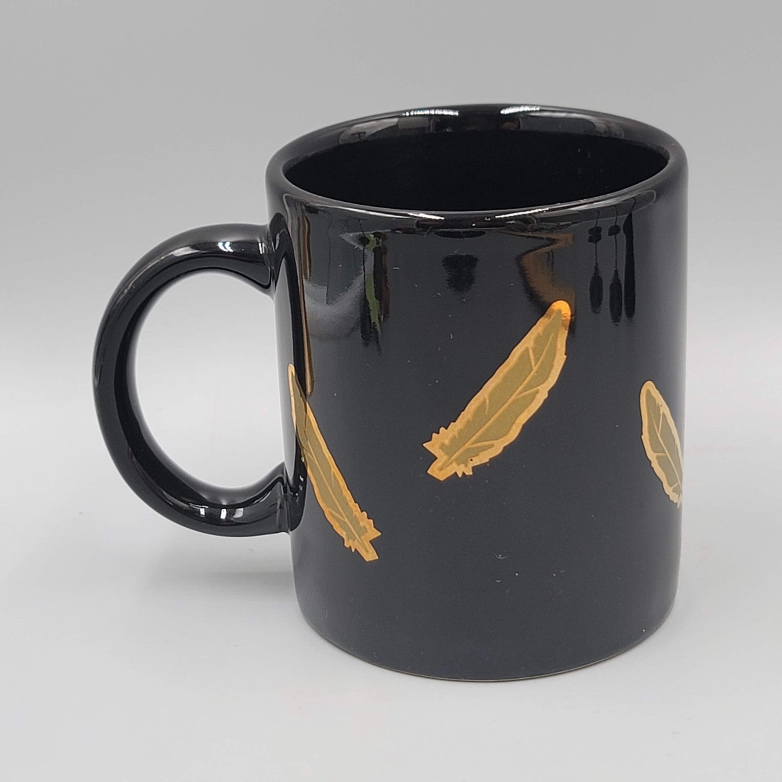 Vintage Missouri Souvenir Coffee Mug Black Gold Eagle