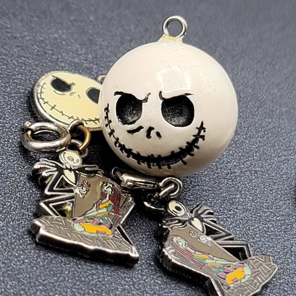 Jack Skellington Charm Lot of 4 Enamel Sally Nightmare Before Christmas