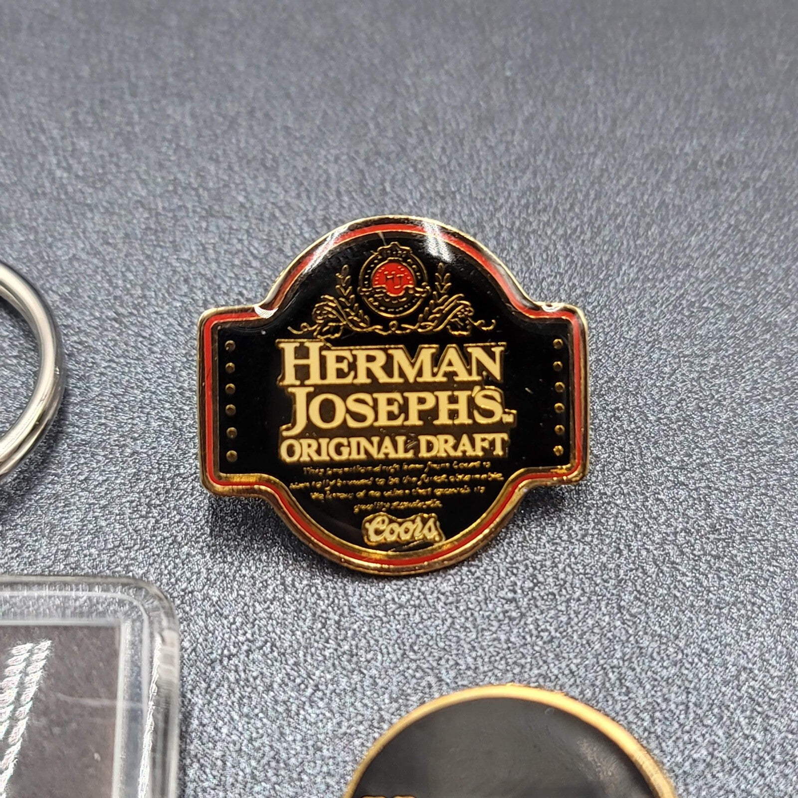 Herman Josephs By Coors Pin Special Premium Beer Pinback Lapel Hat Keychain Lot