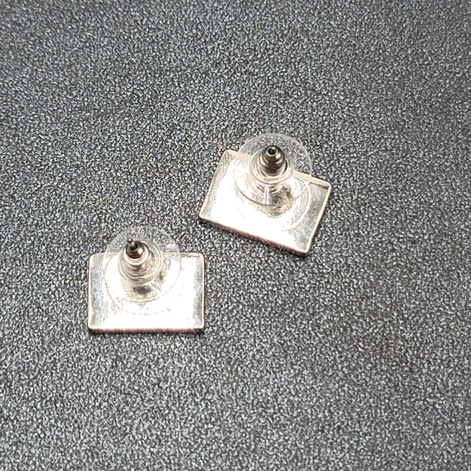 Pierced Earrings PRIDE Rainbow Rectangle Studs 5/8"