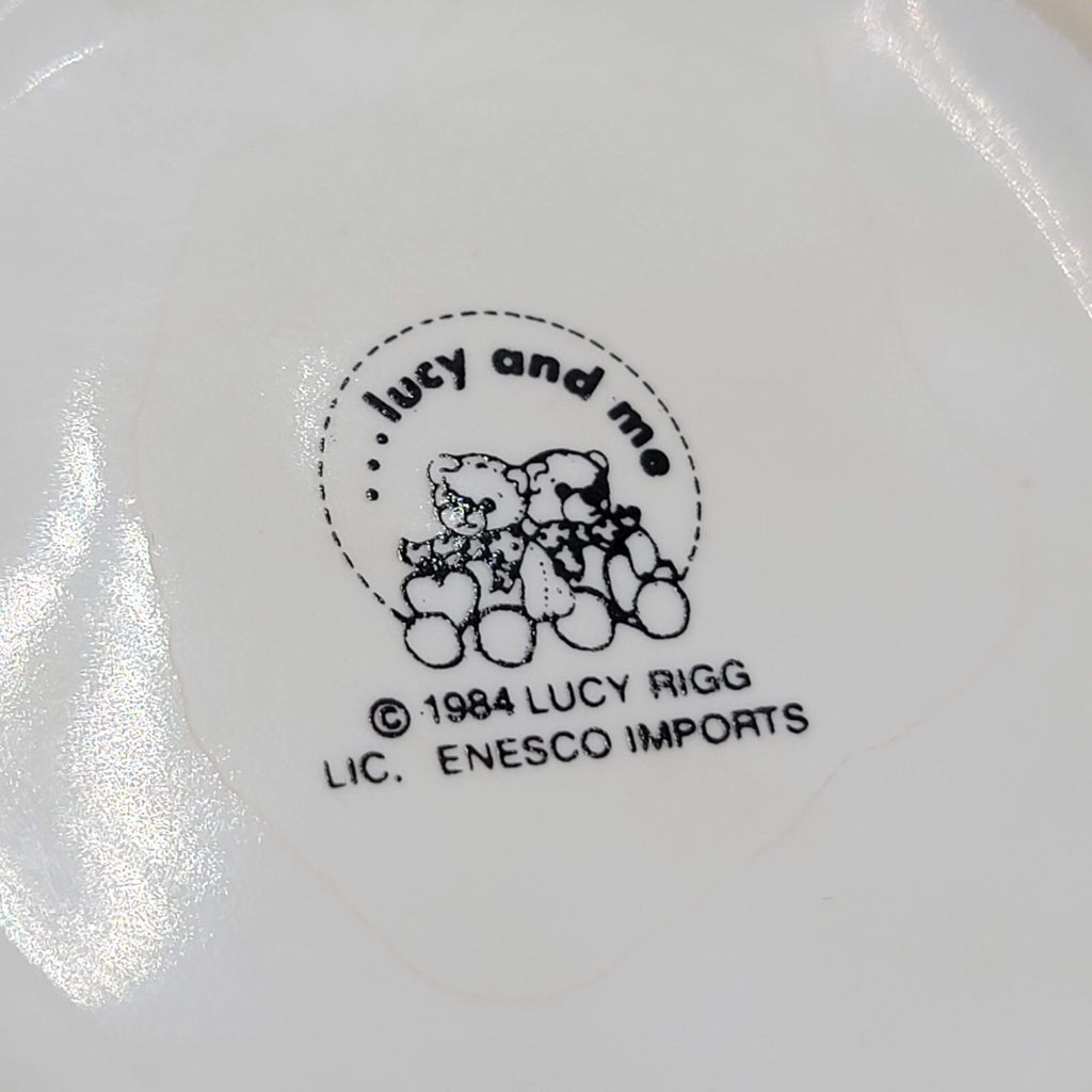 Vintage Lucy and Me Bears Moon Stars Coffee Mug Cup 1984 Enesco