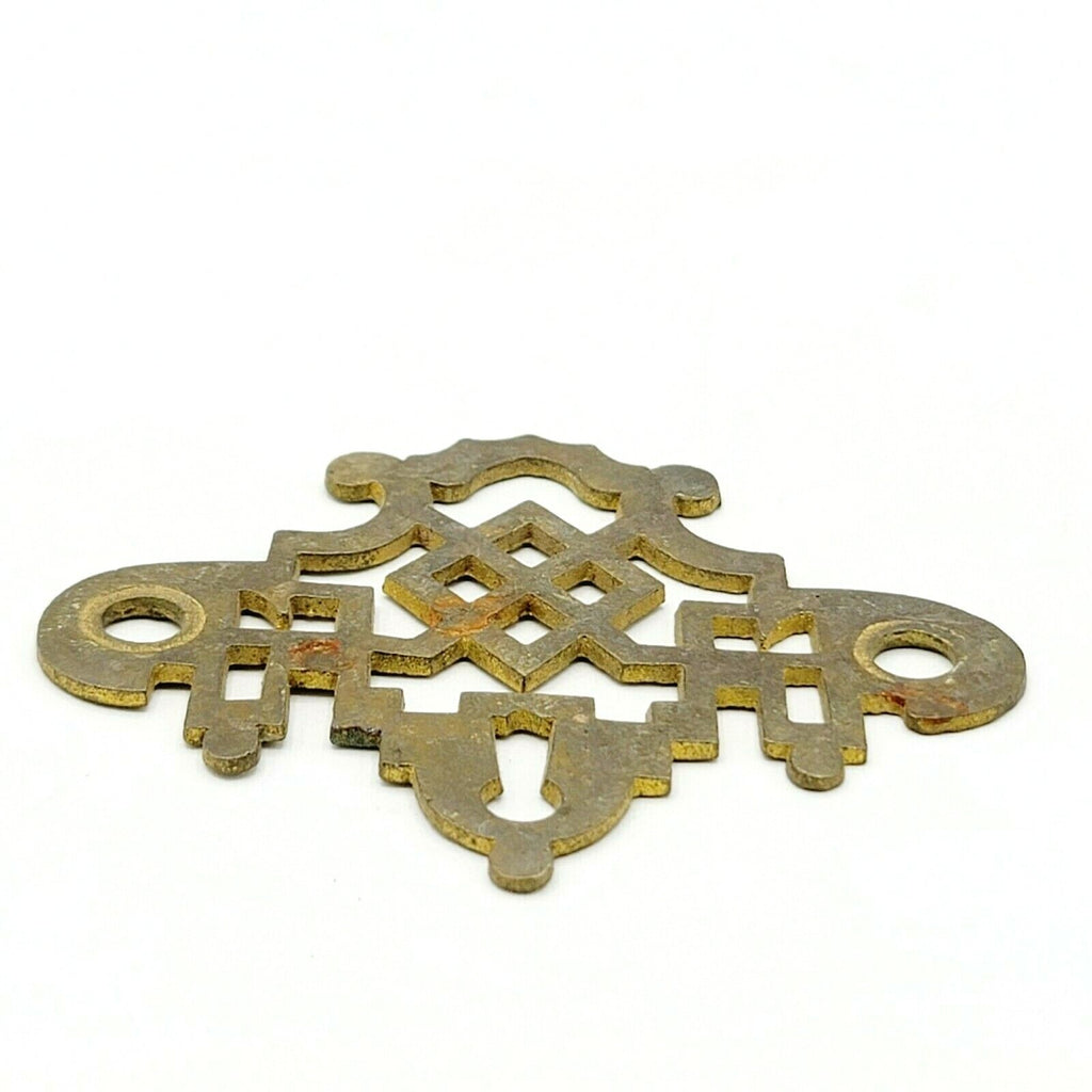 Vintage Brass Drawer Pull Backplate Only Set of 3 -  2 3/4"