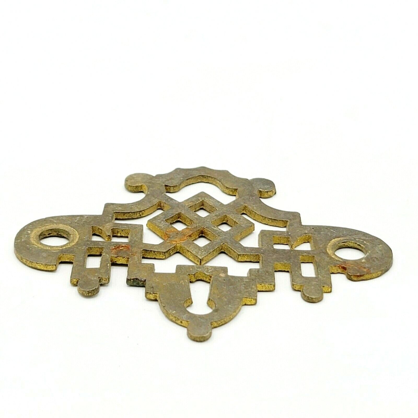 Vintage Brass Drawer Pull Backplate Only Set of 3 -  2 3/4"