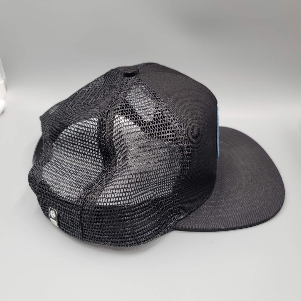 Salty Crew Dos Palms Find Refuge in the Sea Black Snapback Trucker Hat