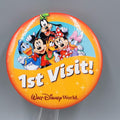 Walt Disney World 1st Visit Pin Button Disneyland 3"