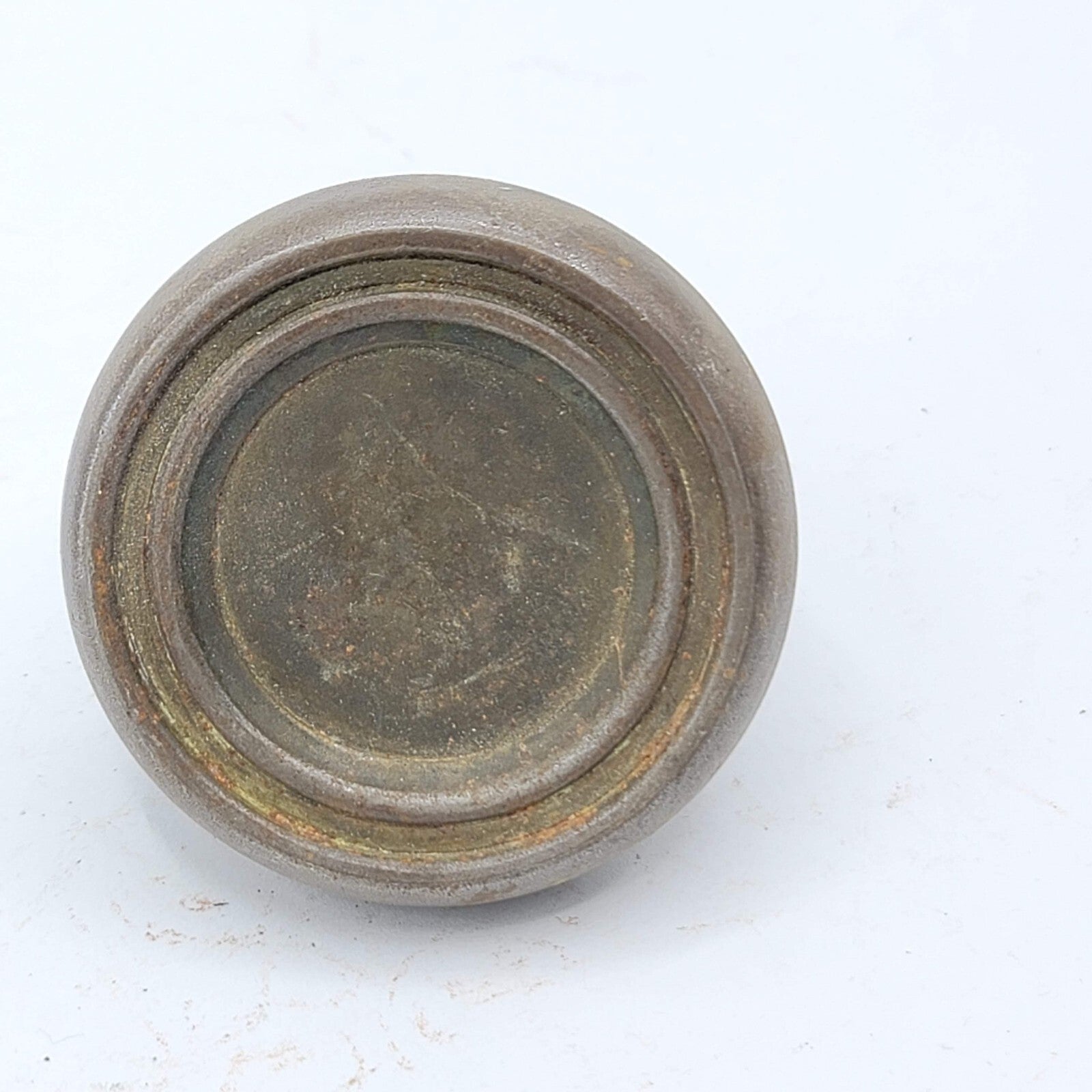 Single Vintage Steel Recessed Door Knob Reclaimed Salvage 2.25"