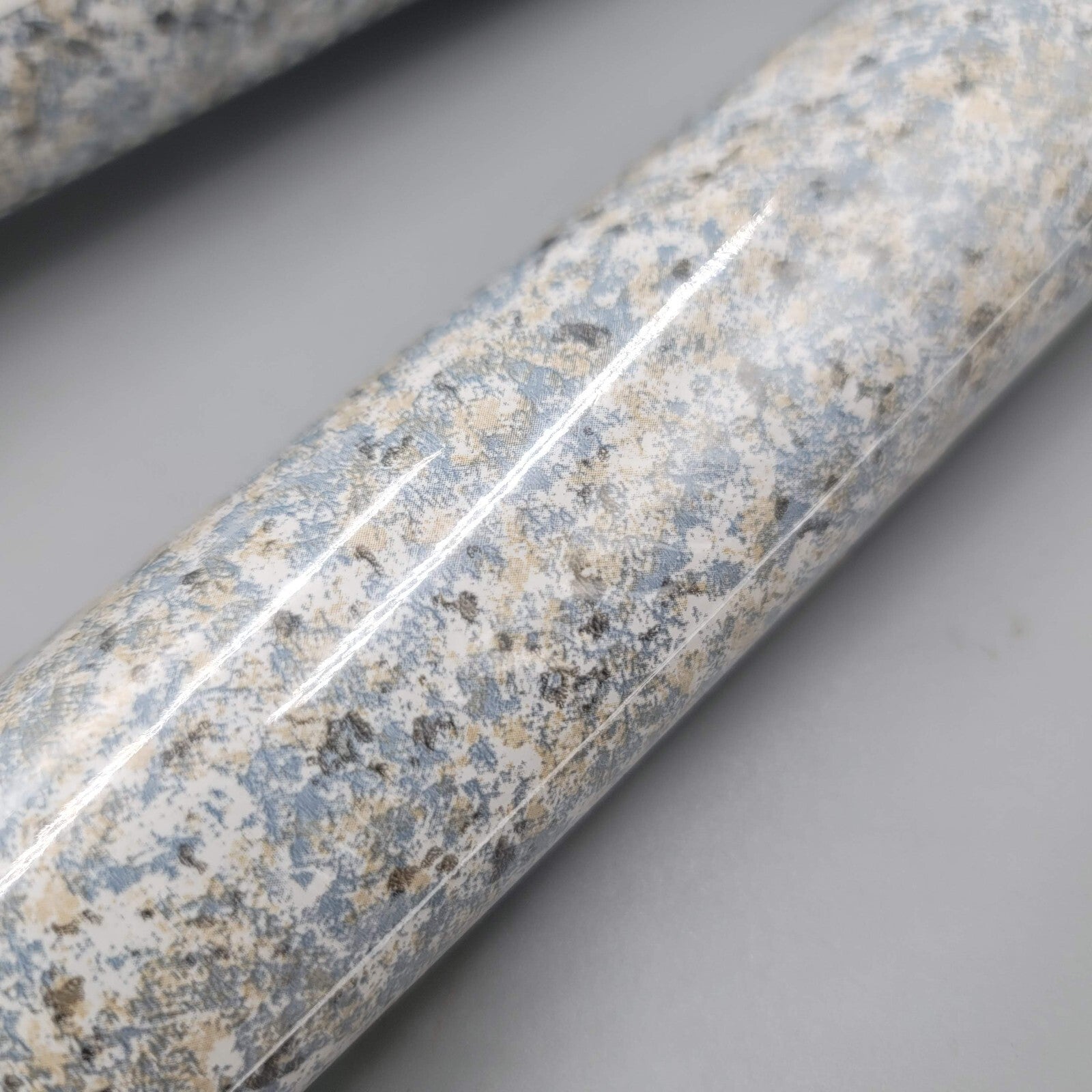 Vtg Contact Paper Quick Cover Silver Granite Lot of 2 Rolls 18 in x 1.5 yd each