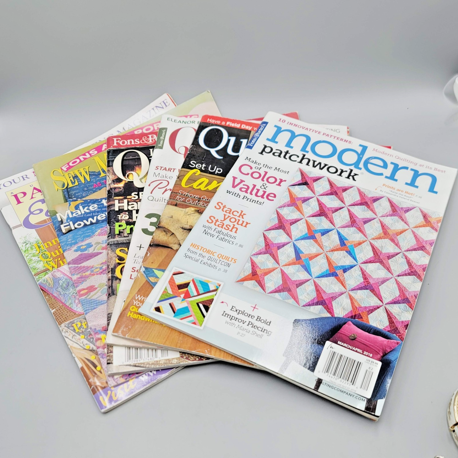 Quilting Magazine Lot Mixed Titles and Years Vintage Lot of 6 Issues Listed