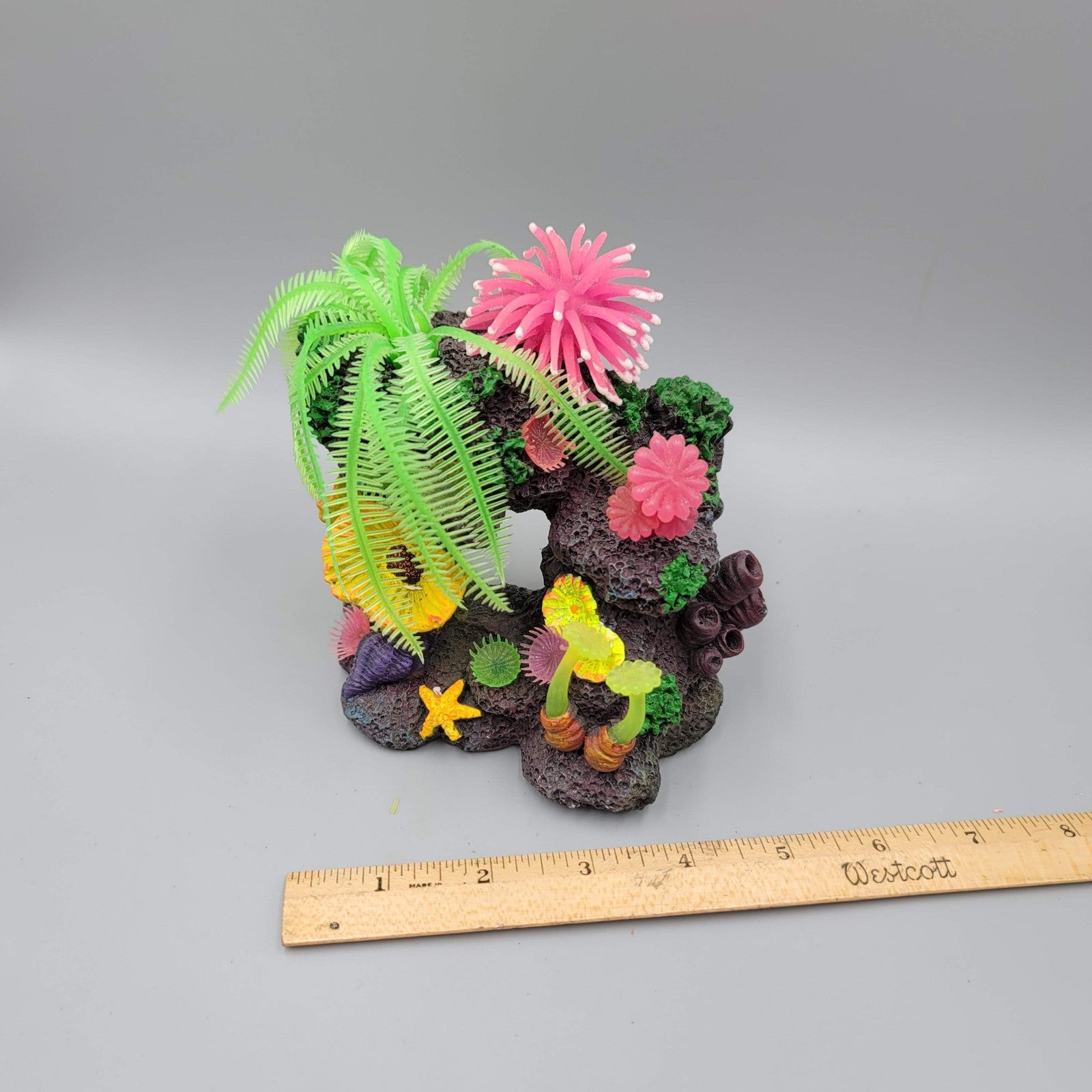Aquarium Decor Lot 5pc Artificial Coral Plants Cave Tree Fish Tank Decorations S