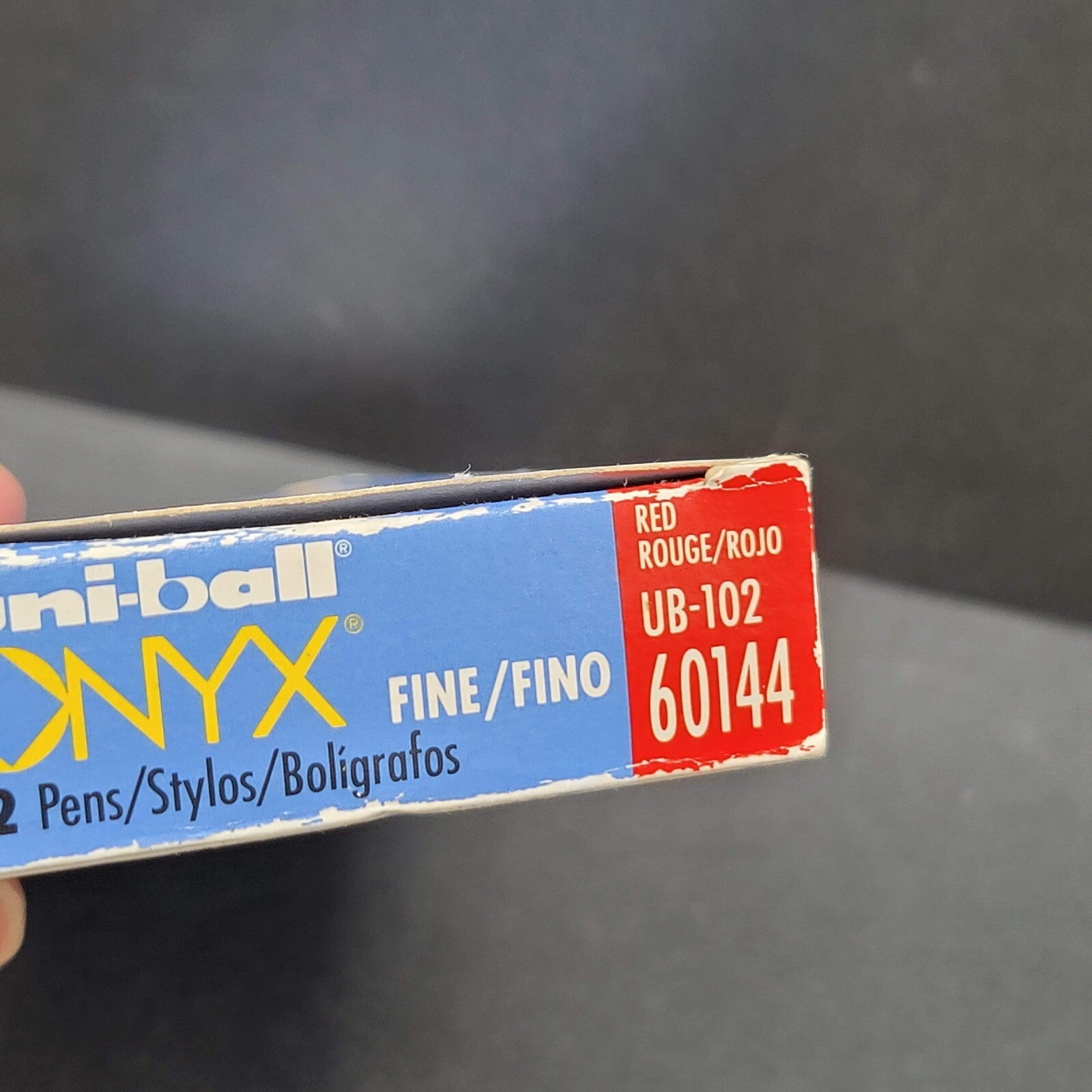 Uniball Red Onyx Rollerball Pens Fine Point Micro Tip 0.3 mm 10 Pack Japan Vtg