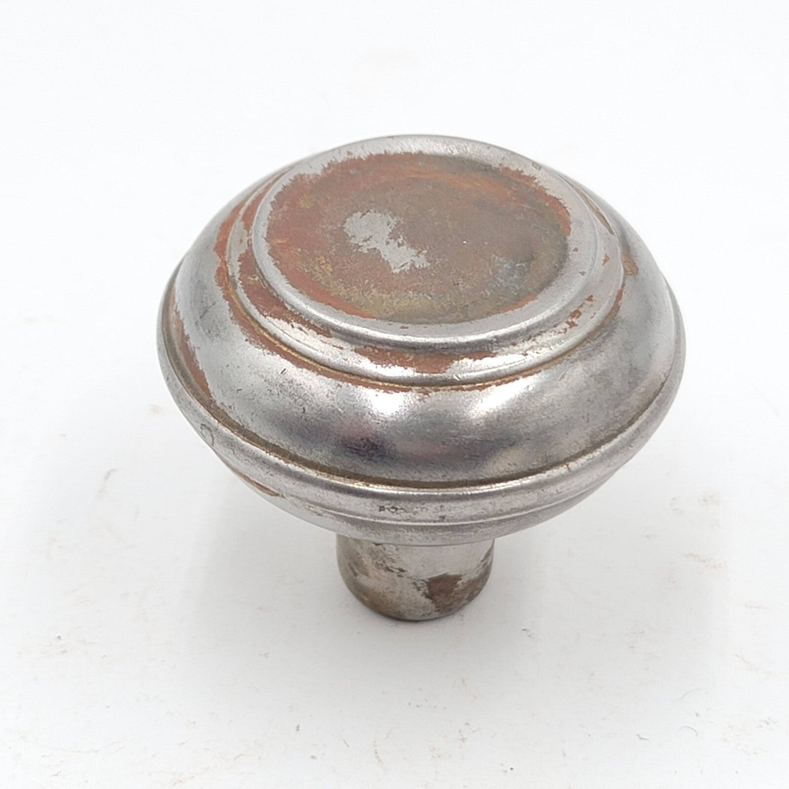 Vintage SINGLE Steel Doorknob Salvage Door Hardware (155ddk)   2.25"