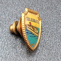 Vintage Celebration Cruise Lines Lapel Pin Gold tone Shield 3/4"