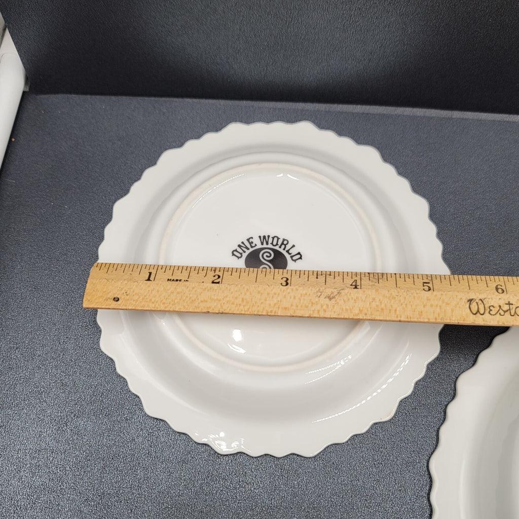 Vtg SANGO One World HELLESPONT 8001 Japan Floral Bowl Saucer