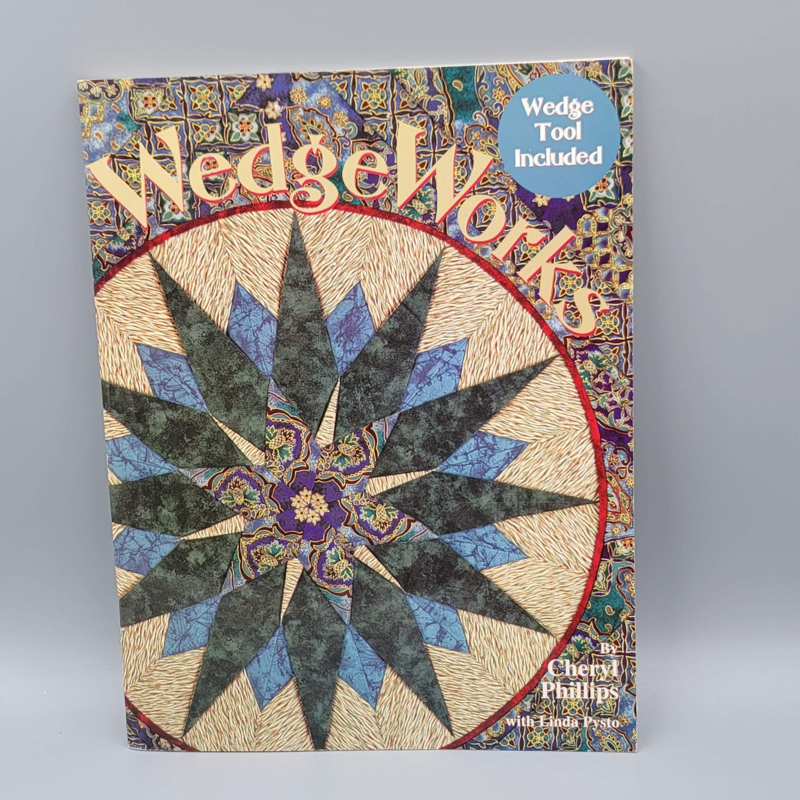 Vintage WedgeWorks Cheryl Phillips Quilting Pattern Book 1997 + 15 Degree Wedge 