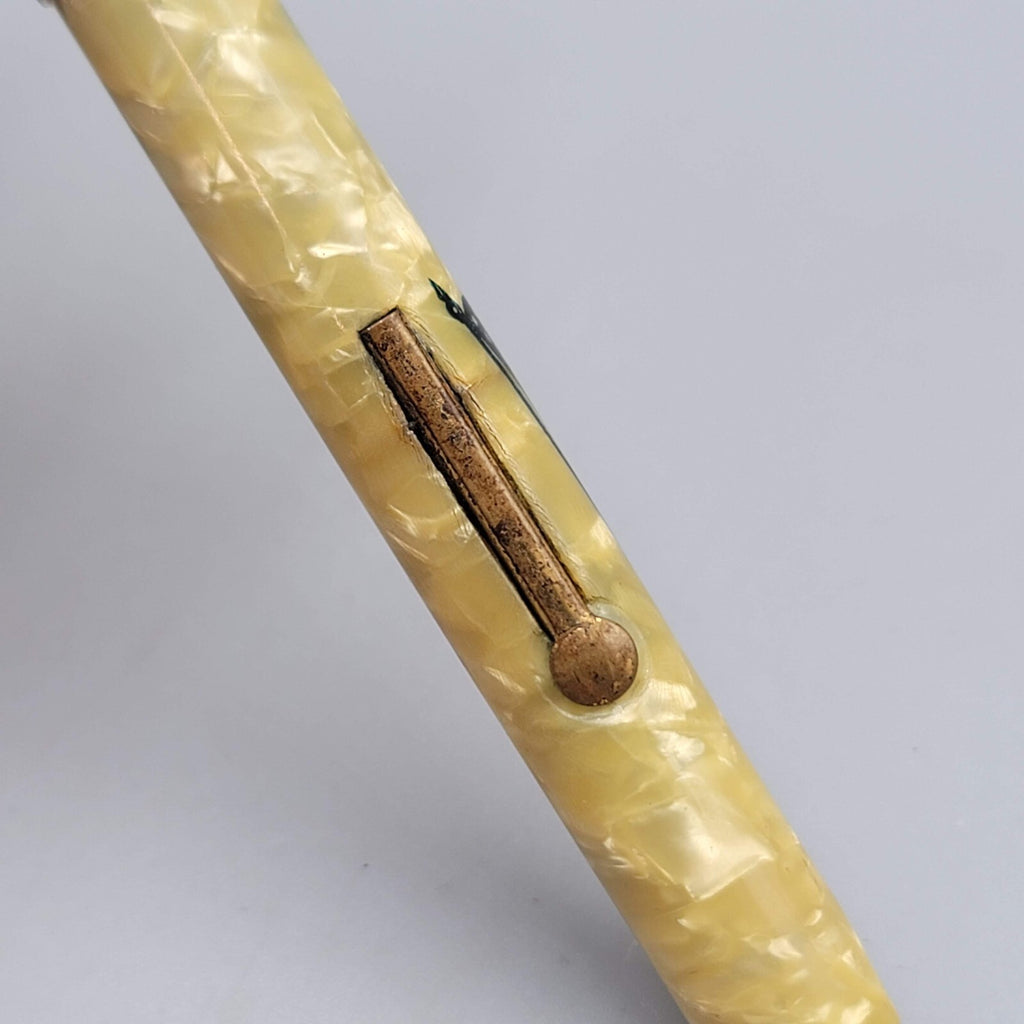 Vintage Celluloid Fountain Pen Avon American Flag