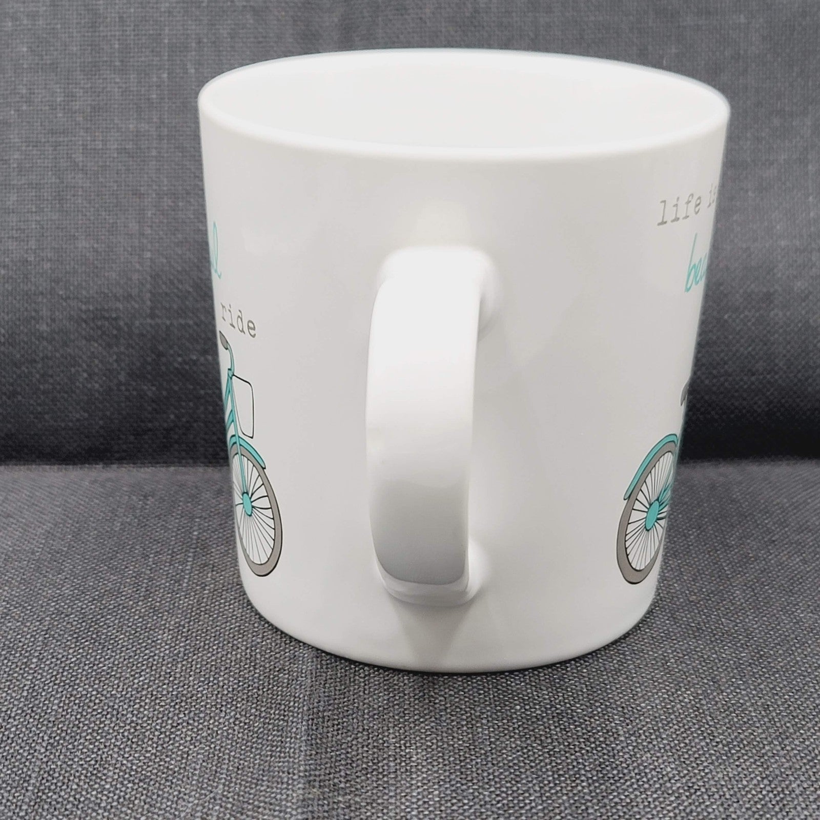 Life Is A Beautiful Ride Bicycle Coffee Mug Quote Ceramic Cup Love Your Mug