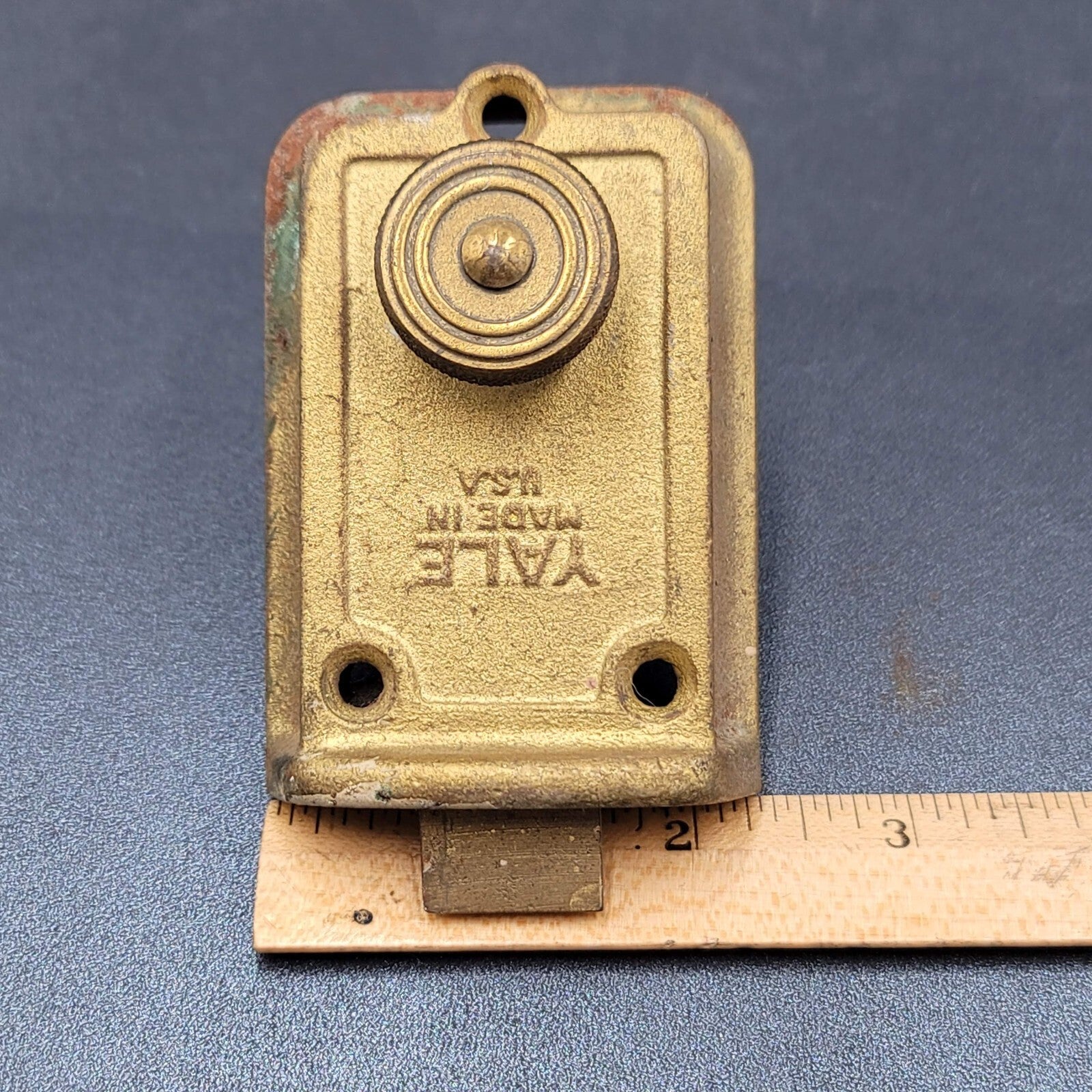Vintage YALE Surface Rim Night Latch No Keeper Salvage External No Key