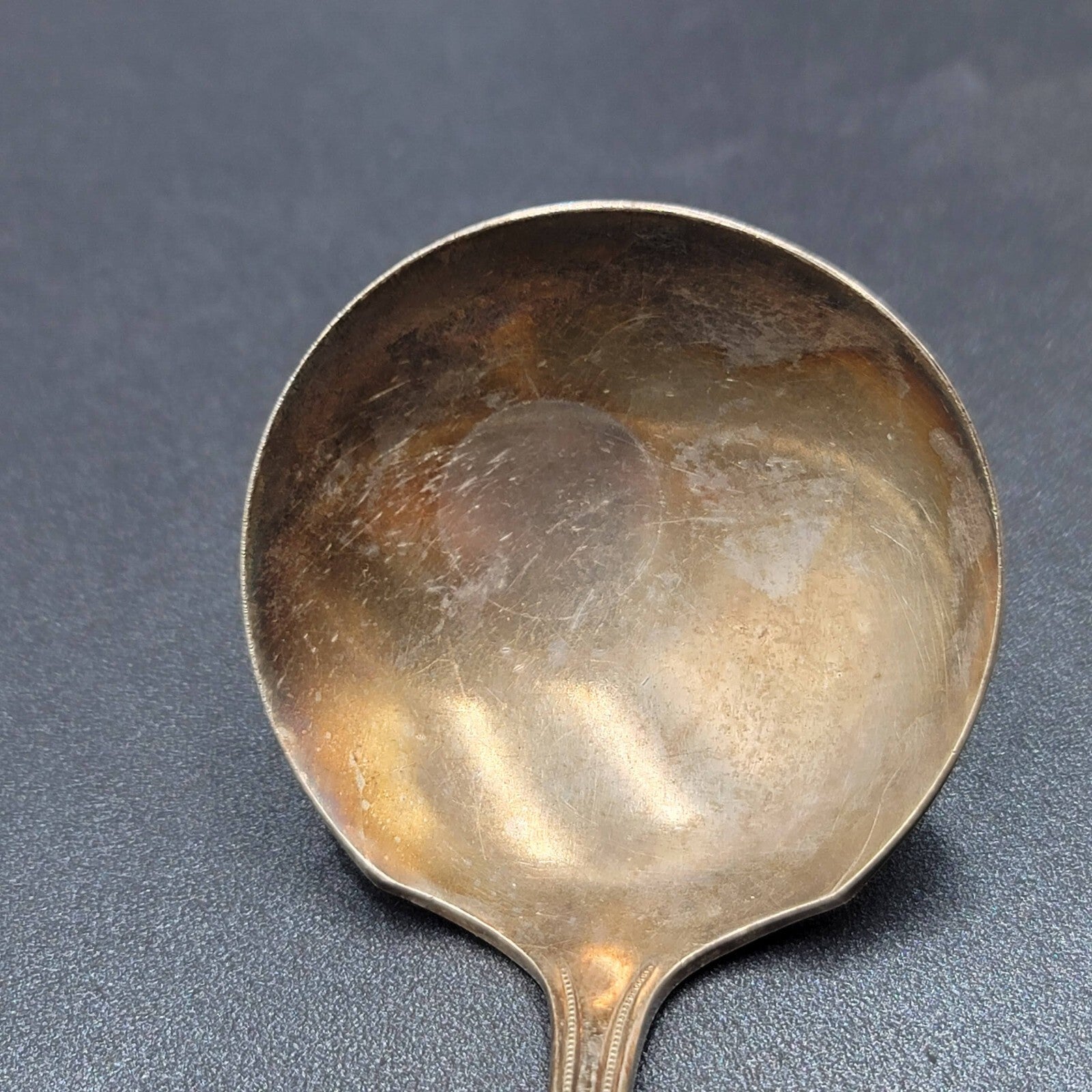 Vintage Wm Rogers Son AA Silver plate Set Serving Spoon Ladle 7.2"