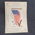 National Poster Stamp Soc. 1942 "On to Victory" Patriotic sheetlet