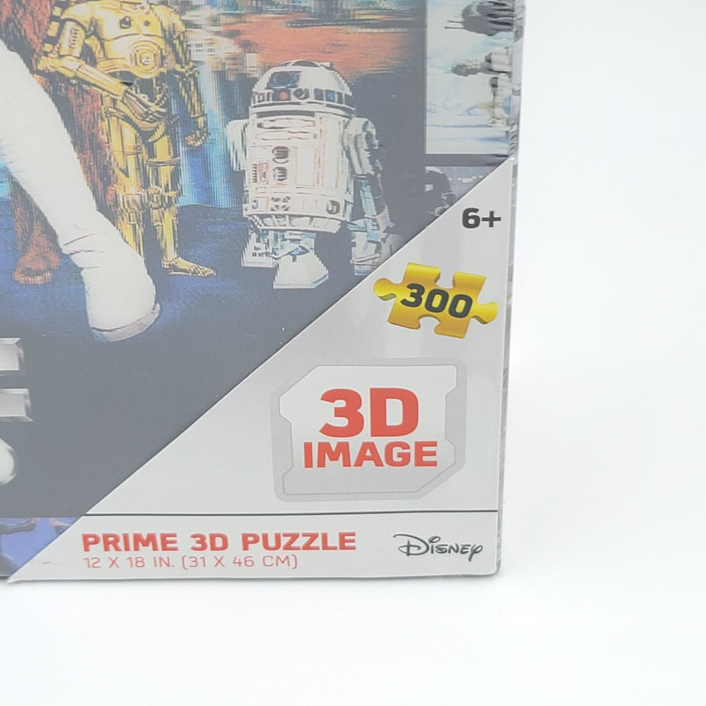 Disney STAR WARS 3D PUZZLE 300 pcs 12” x 18” Puzzle Book Shaped Puzzle Tin NIB