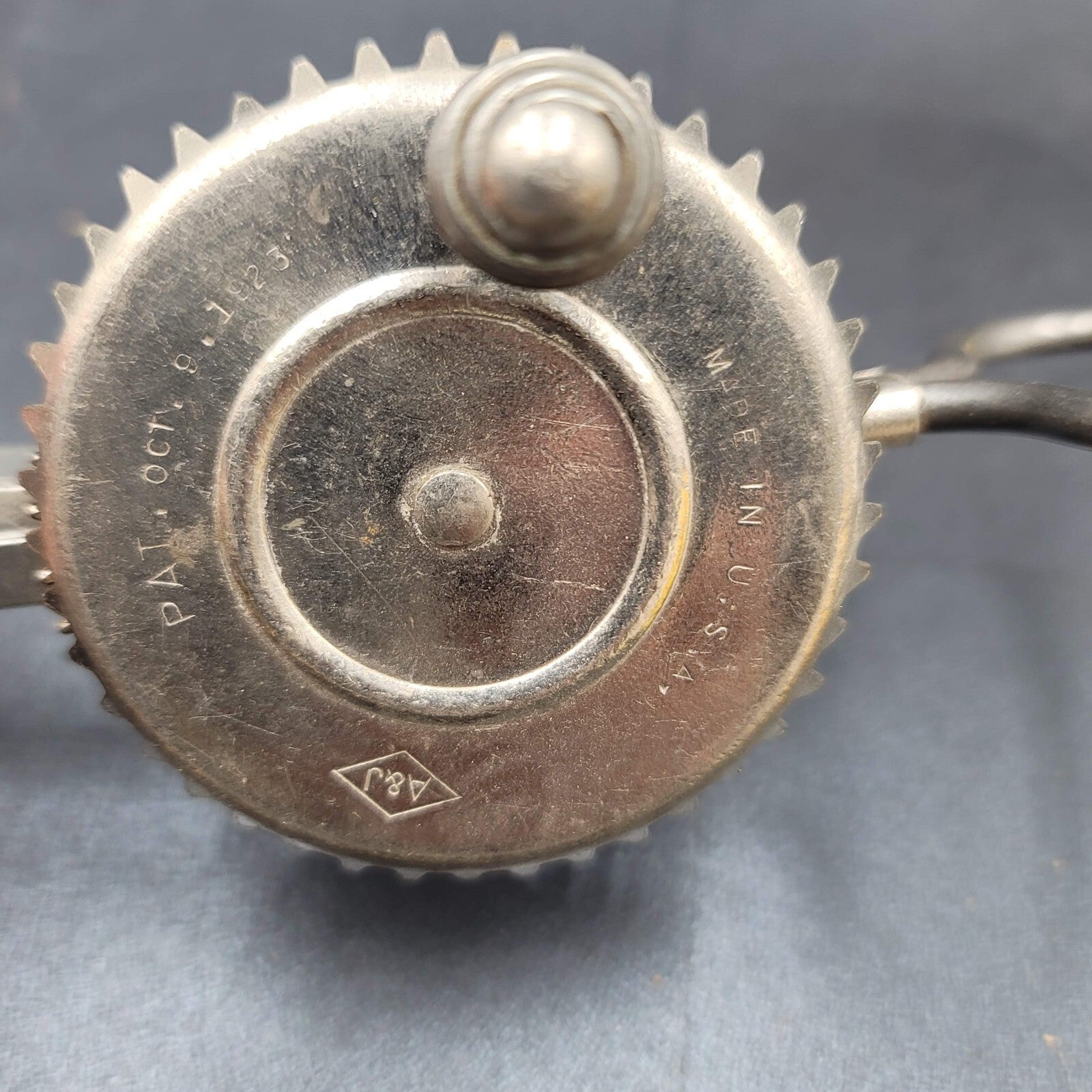 Vintage A&J Hand Mixer Egg Beater Pat 1923 Retro Classic Collectible Antique