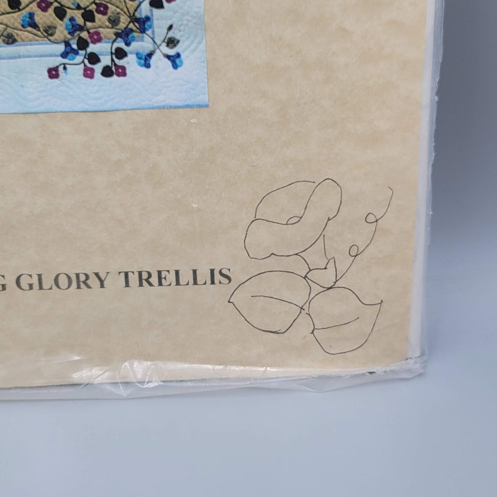 Country Heirlooms Morning Glory Trellis Quilt Pattern Only Size 92"x110"