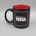 New Mexico Friends of NRA Coffee Mug Matte Black Red Interior