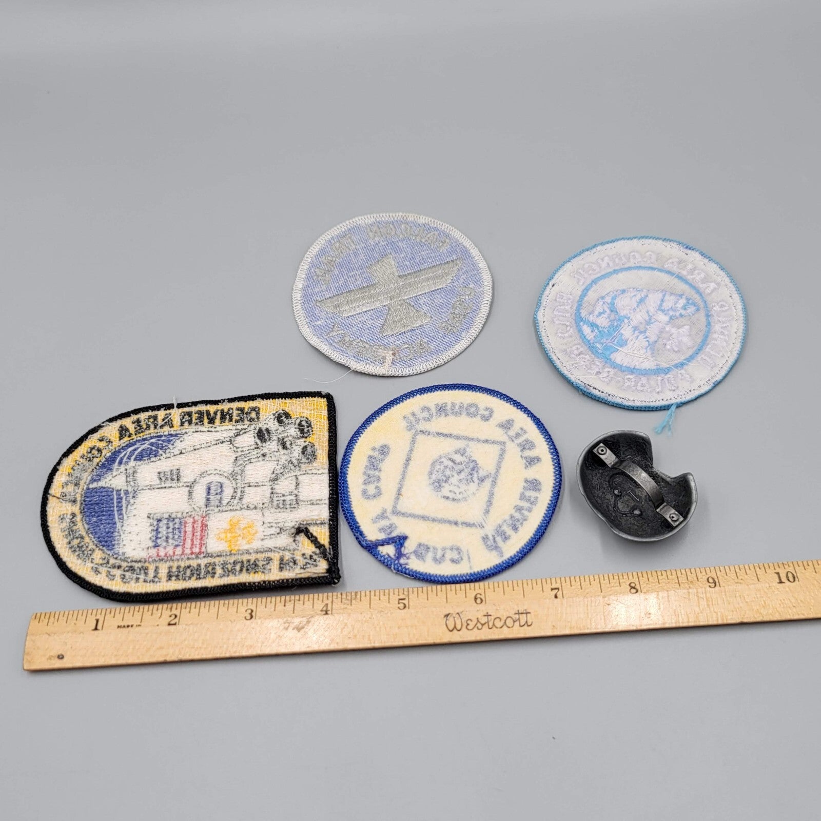 Vintage 1970s Boy Scouts Lot Patches Handmade Bolos Tie Slide
