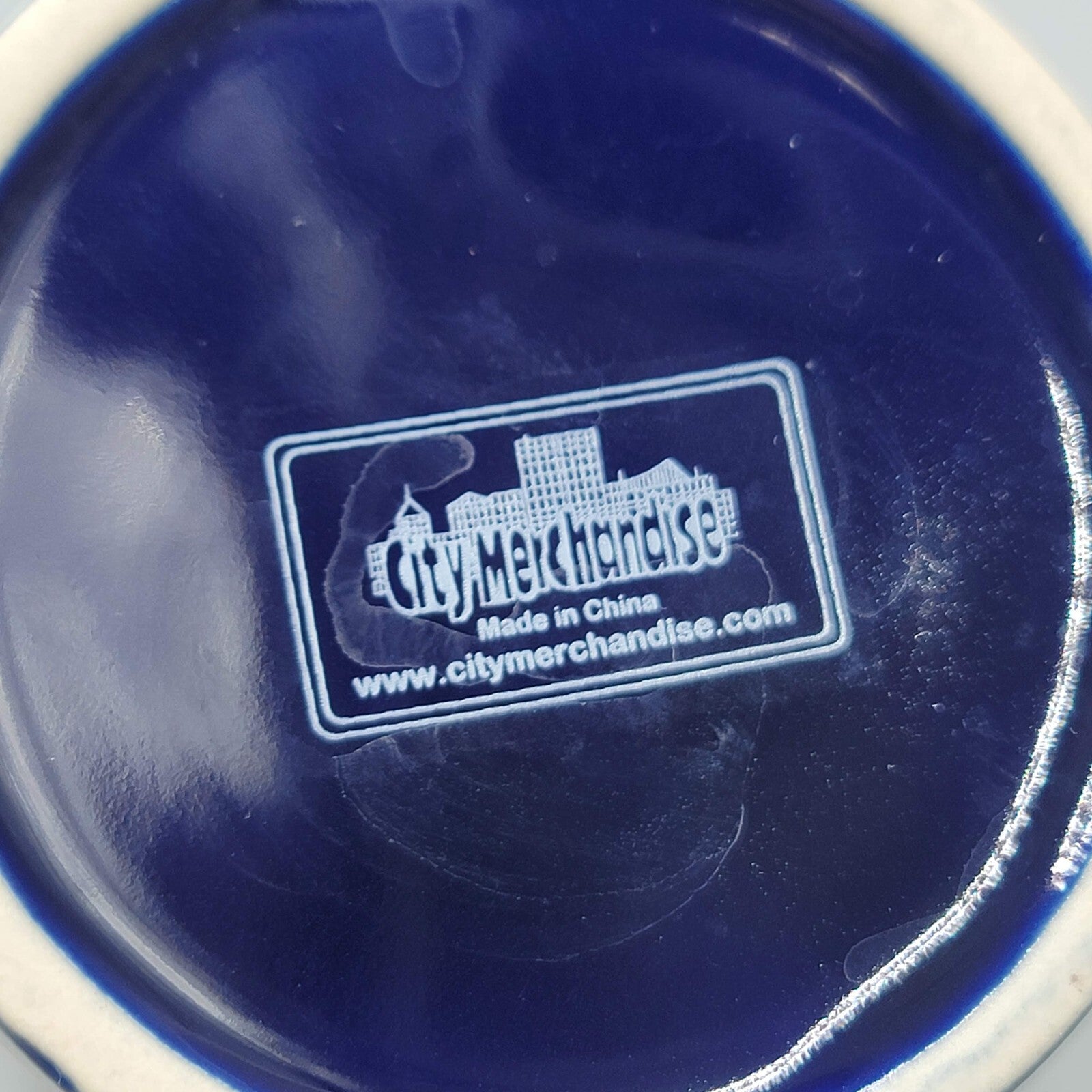 I Love NY I Heart NY New York Dark Blue Ceramic Coffee Mug 2000 Millenia