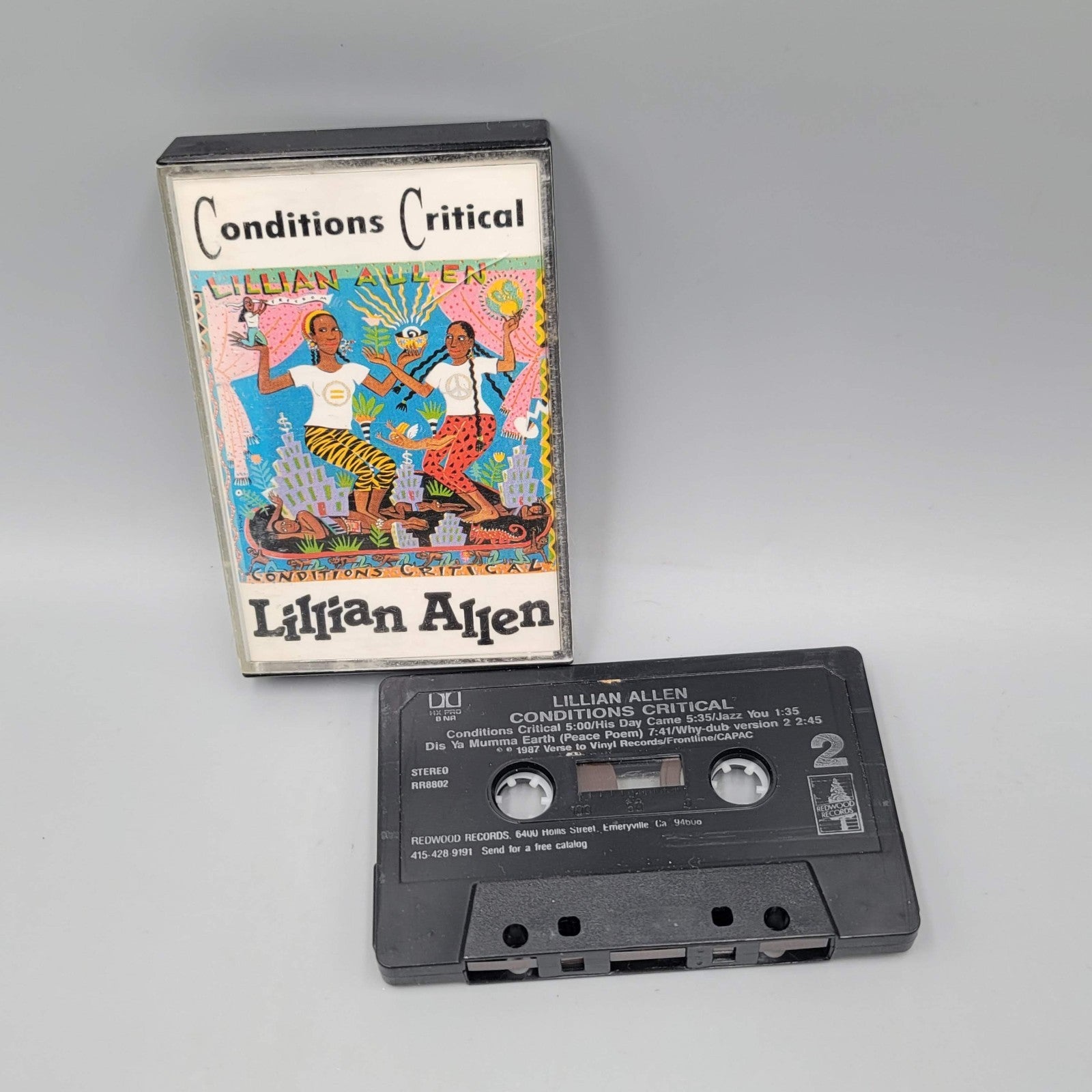 Lillian Allen  Conditions Critical Cassette Tape 1987 Redwood