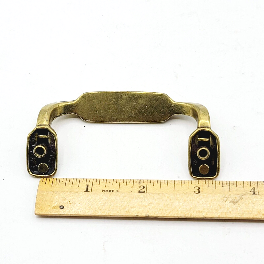 Vintage BRASS Drawer Pull Hardware Reclaimed Replacement Salvage 3" SINGLE ONLY