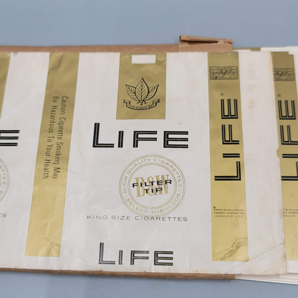 Vintage Lot B&W LIFE Cigarette Wrappers