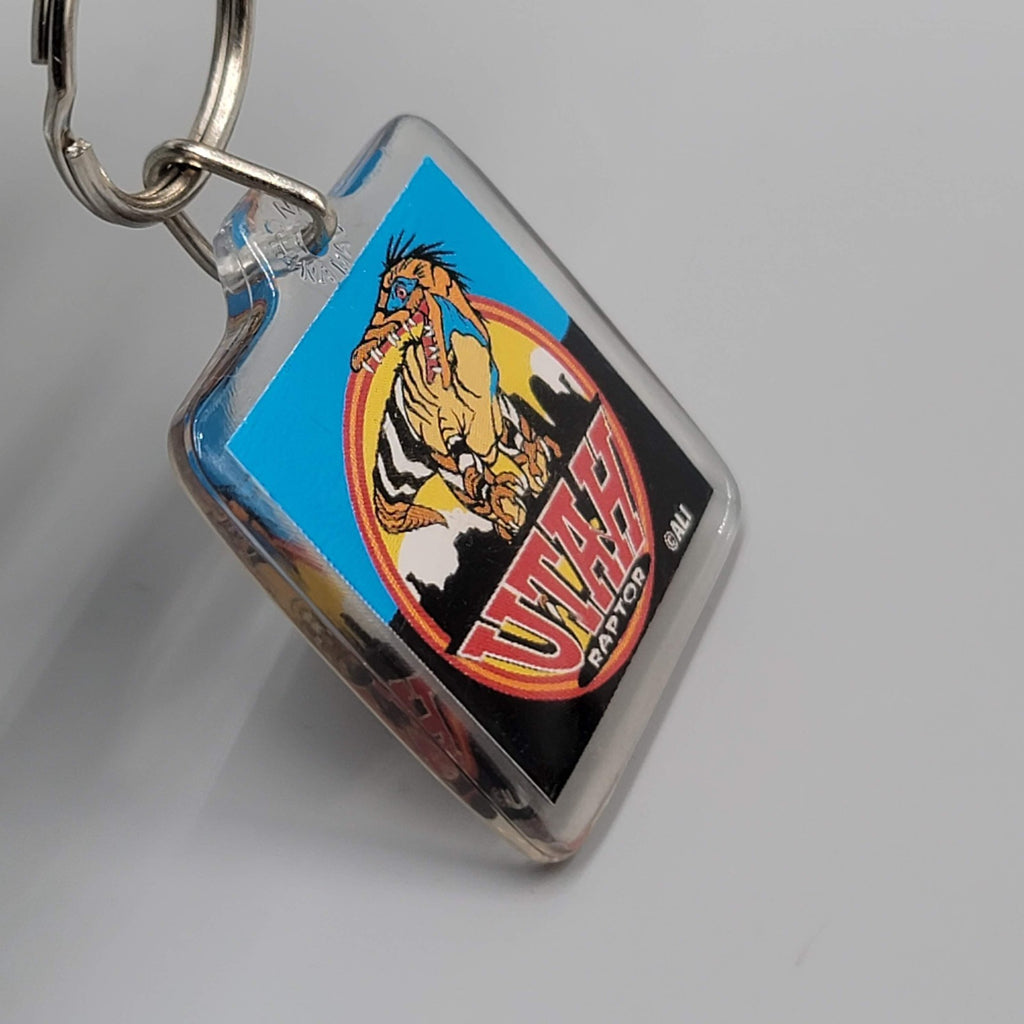Toronto Raptors Dinosaur Logo Acrylic Keychain Souvenir NWT