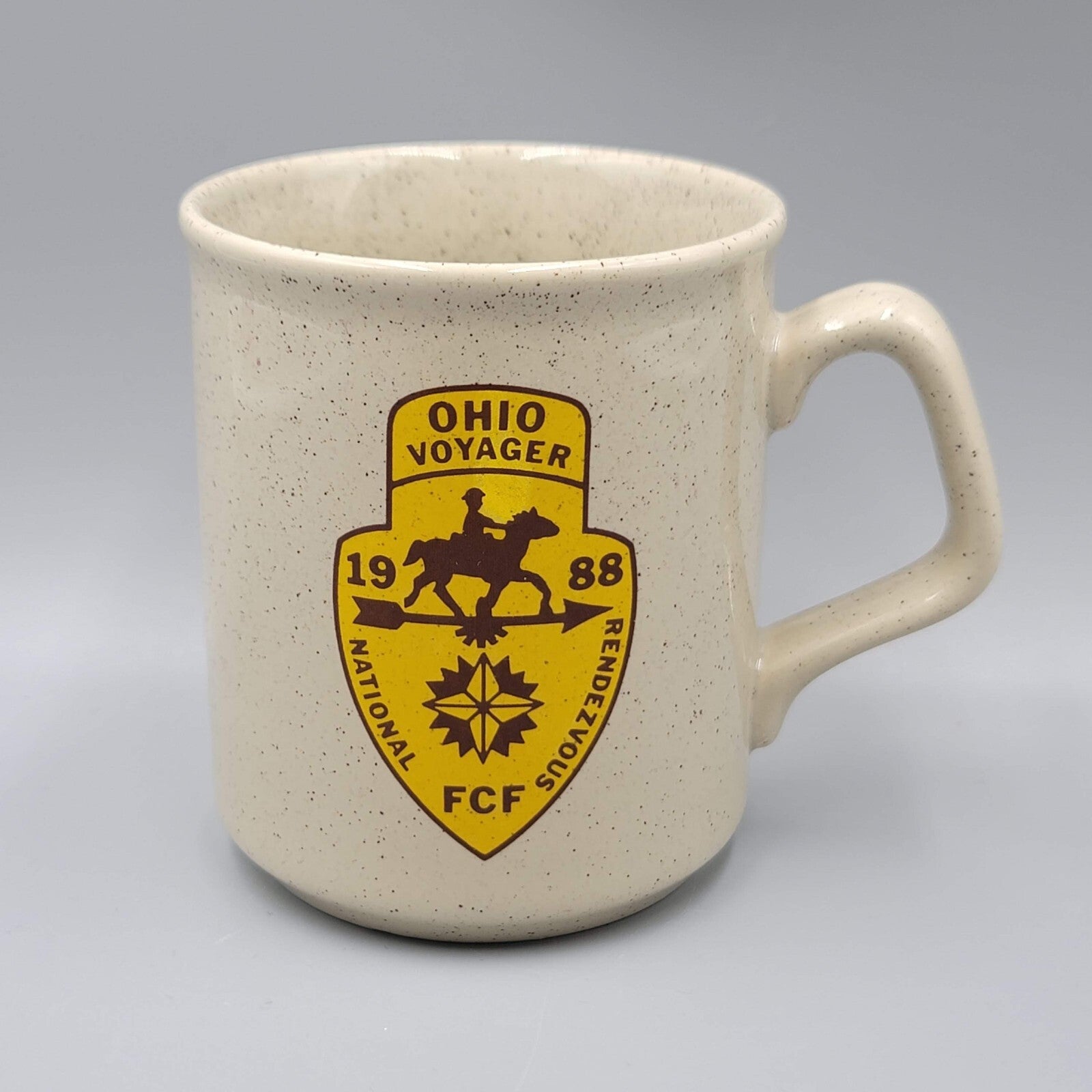 Vintage Boy Scouts of America Coffee Mug Cup 1988 Ohio Voyager FCF