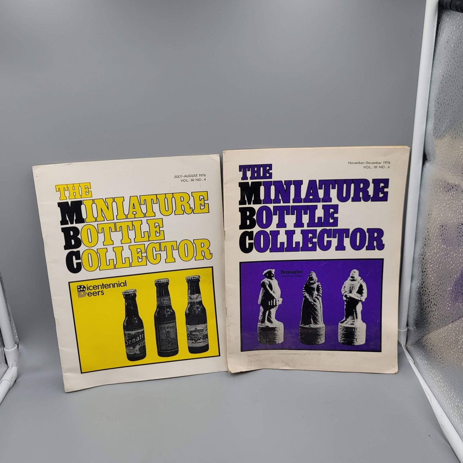 Vintage Miniature Bottle Collector Mag Lot 1975-82 + Guide to Miniature Bottles