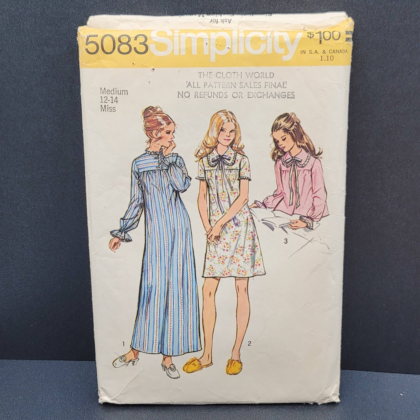 Vintage Sewing Patterns Womens Suits Tops Pajamas Robes Outfits