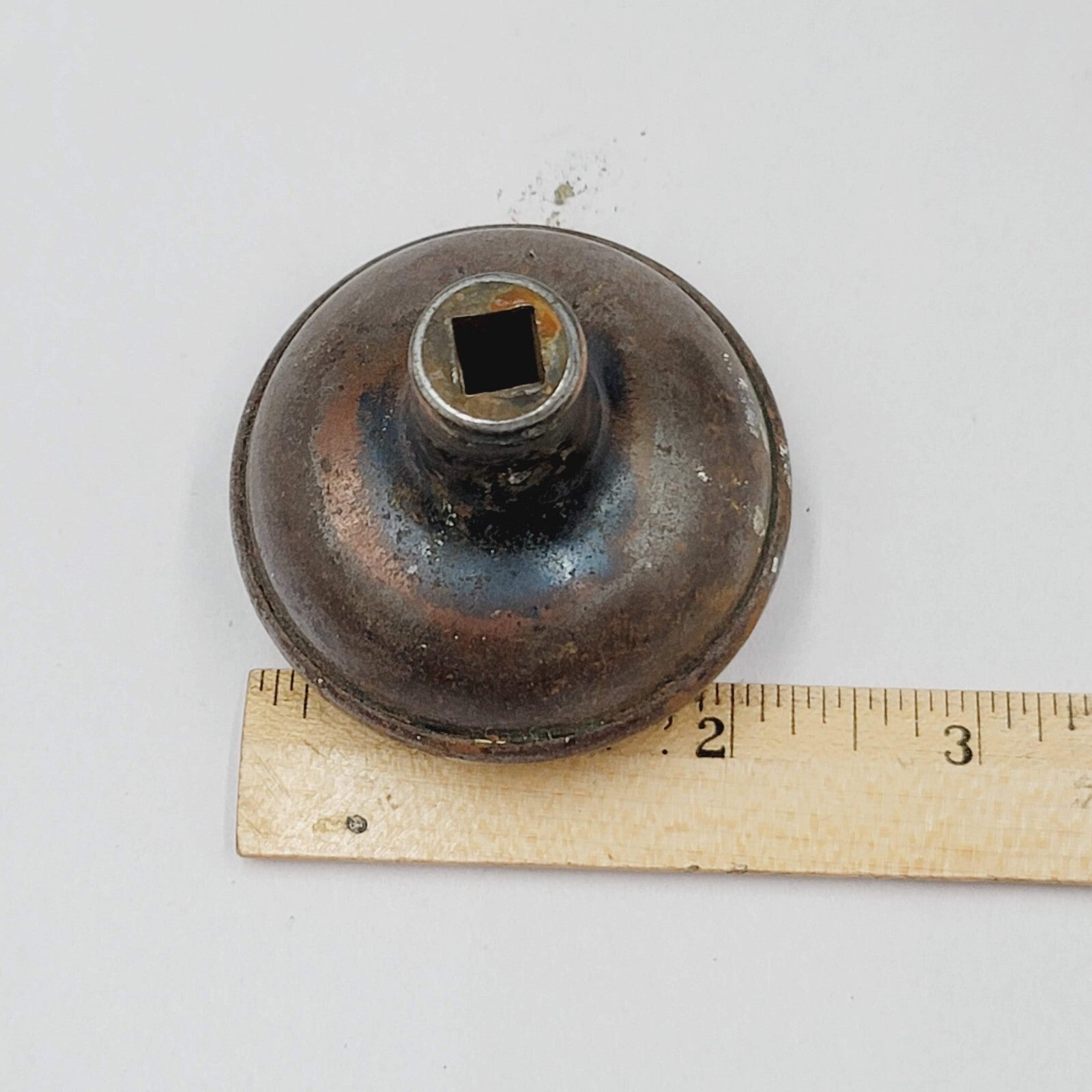 Vintage SINGLE Steel Doorknob Salvage Door Hardware 2.25" (115)