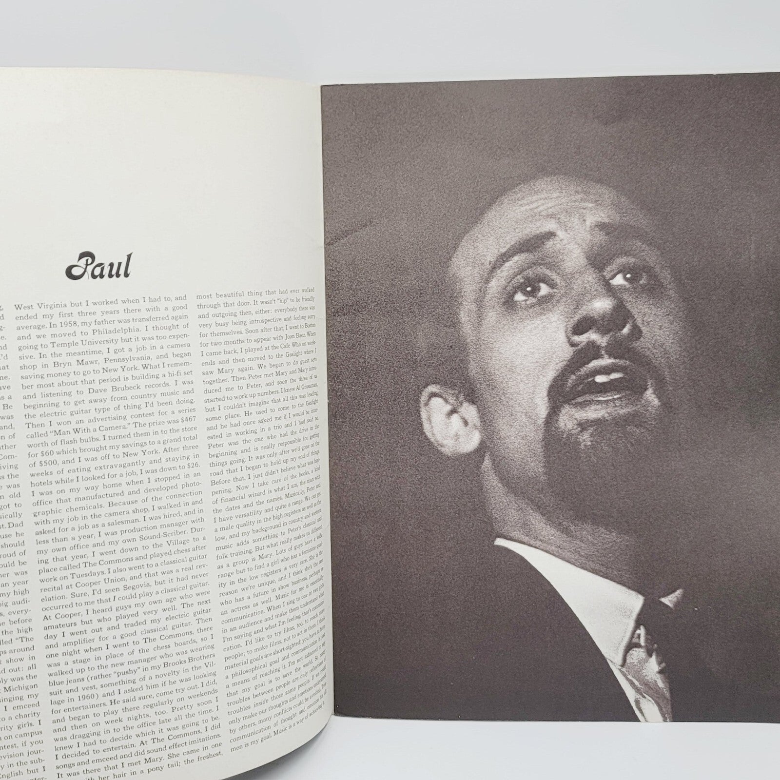 Peter Paul and Mary concert book Paperback 1964