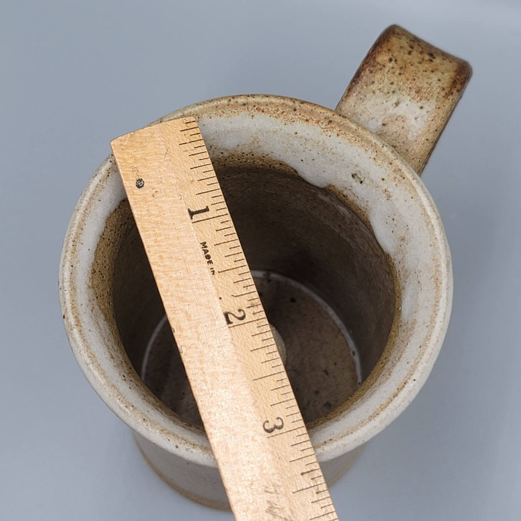 Vintage Pottery Coffee Mug with Hidden Surprise Figure Inside Cup
