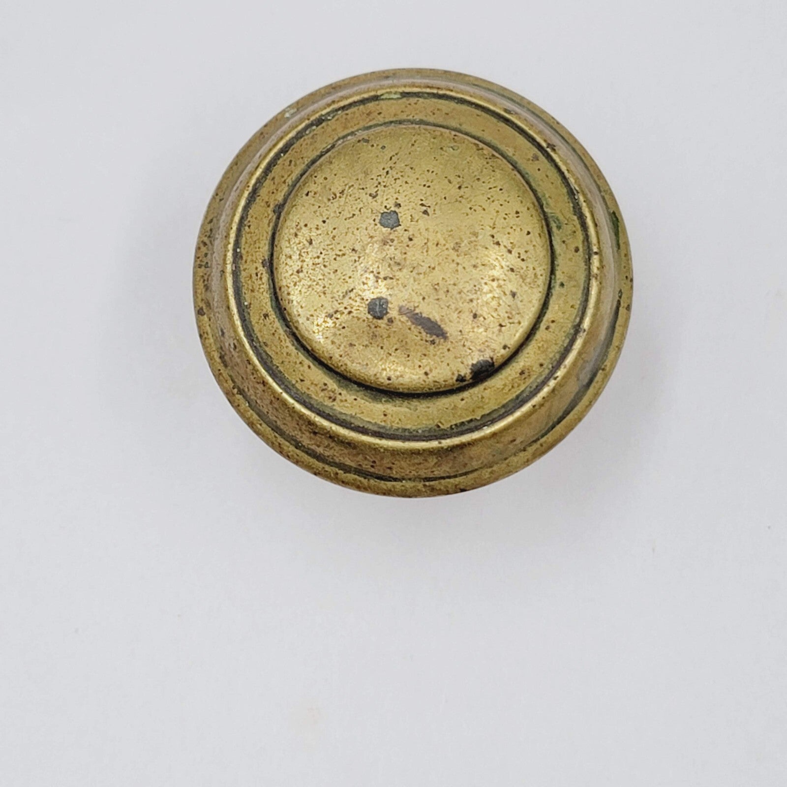 Vintage SINGLE Brass Doorknob Salvage Door Hardware 2.25" DENTED