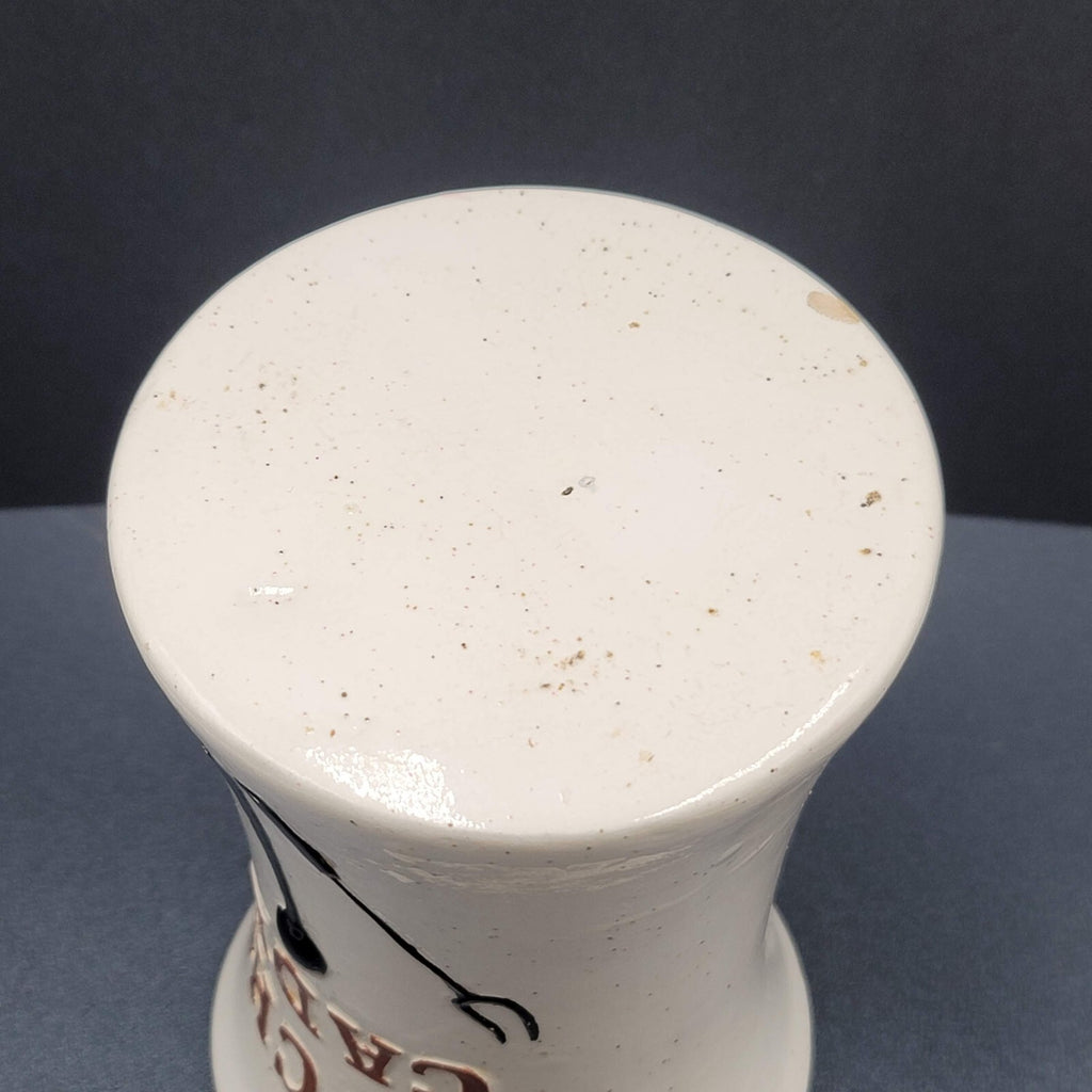 Vintage Hand Painted Kitchen Caddy Speckled Ceramic Kitchen Utensil Holder