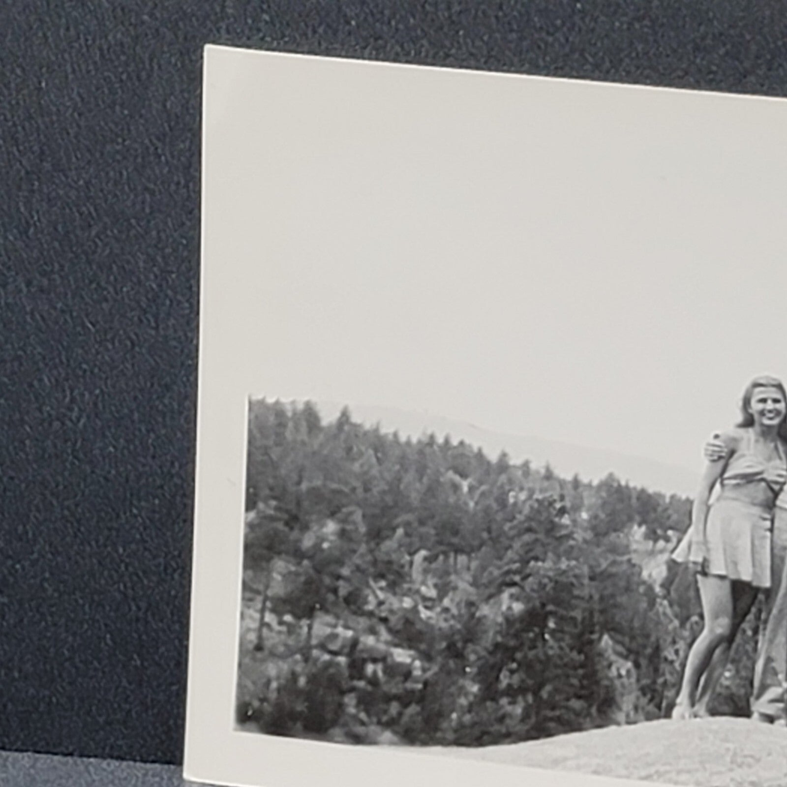 LADIES MAN Found Photo BLACK WHITE Snapshot VINTAGE Original Colorado 1940s