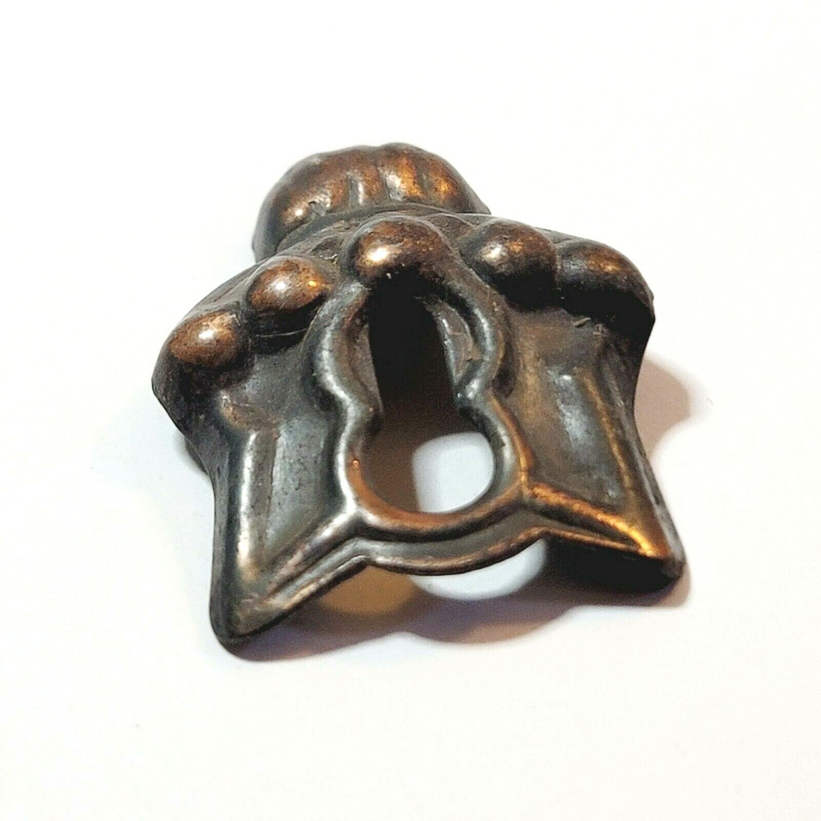 Vintage Ornate Skeleton Key hole Escutcheon Salvage Hardware 1 3/4" 3187