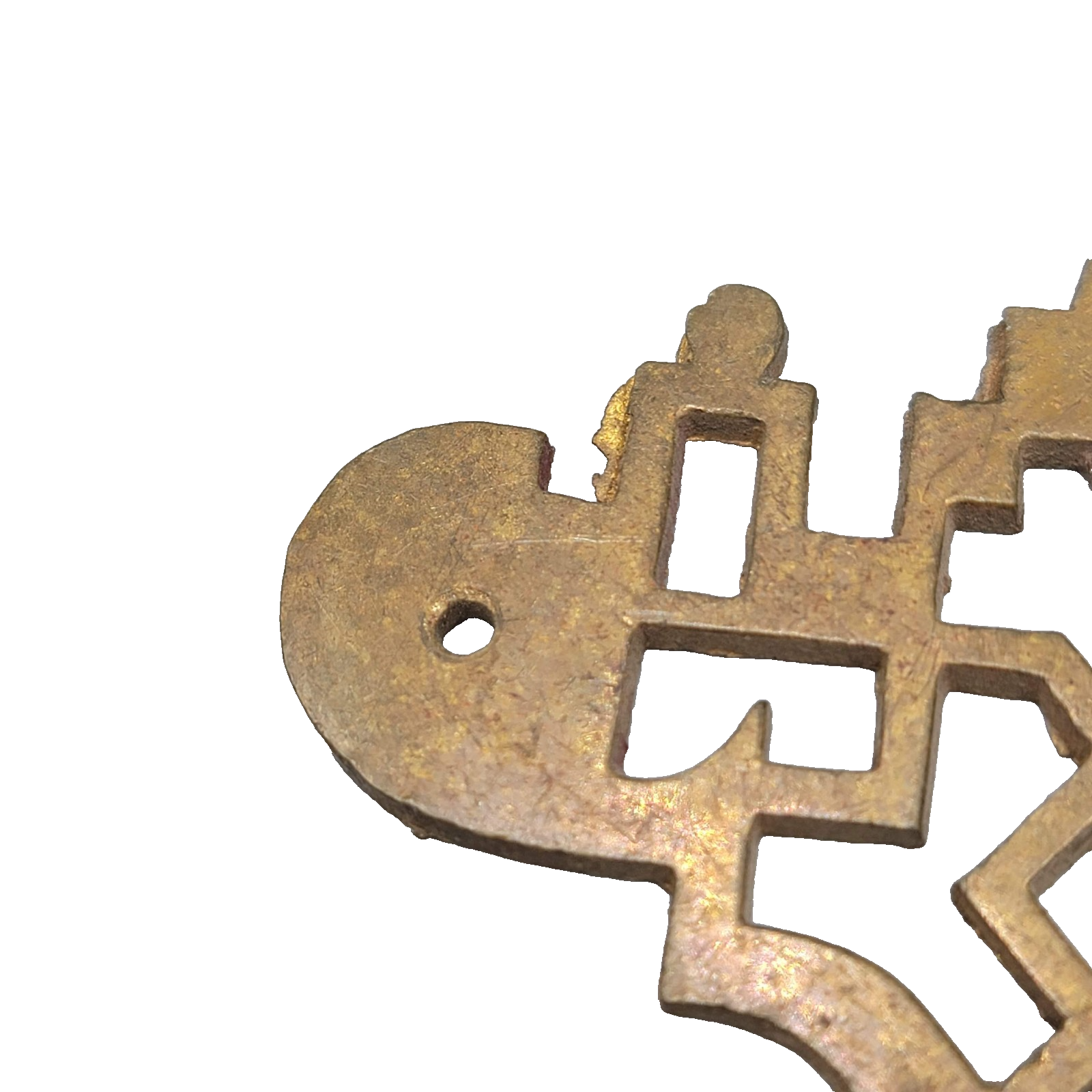 Vintage Brass Drawer Pull Backplate Only Set of 3 -  2 3/4"