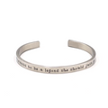Calamity Jane Quote Bracelet Silver tone Quote 7.25"