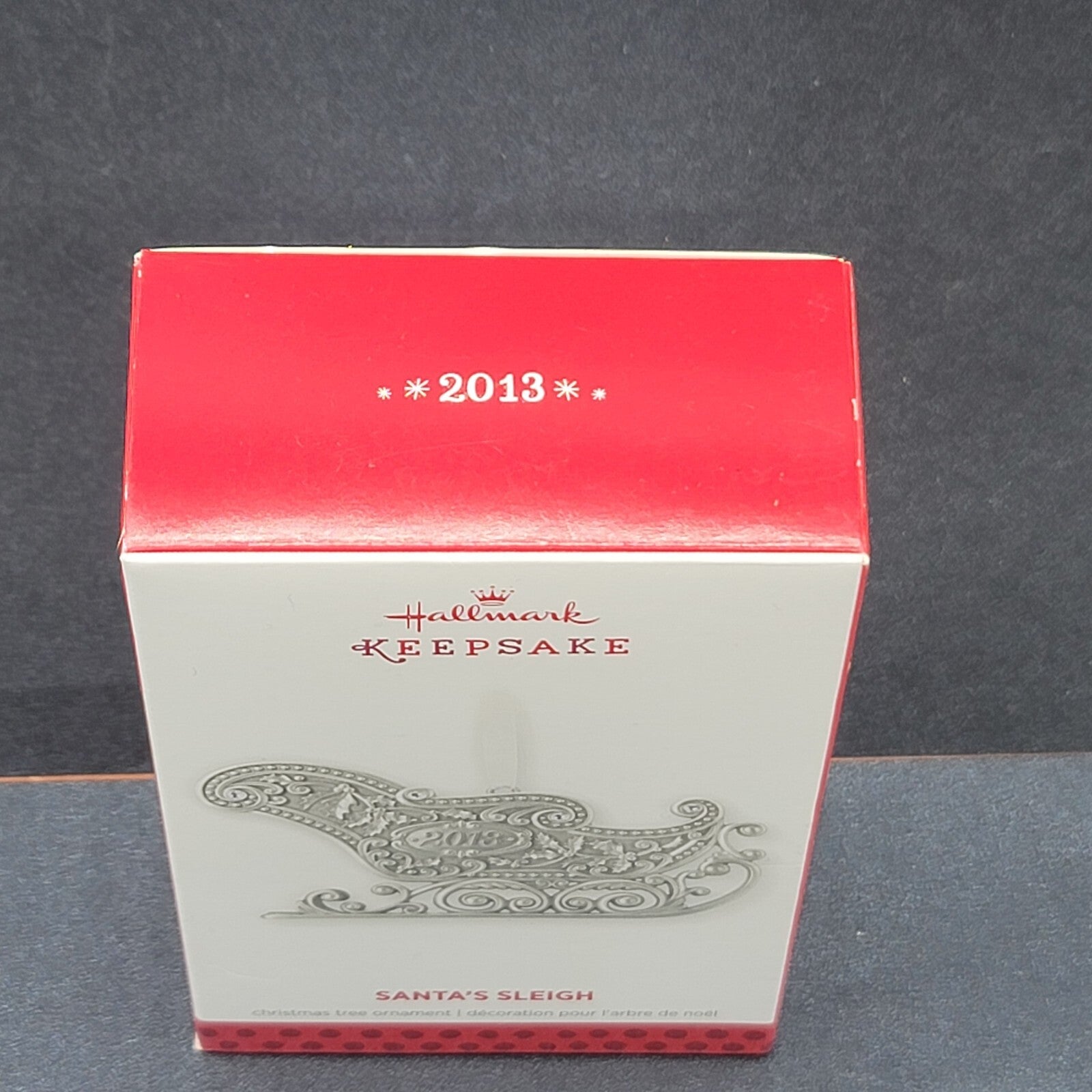 Hallmark Keepsake Ornament Santa’s Sleigh 2013 Silver tone metal